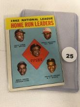1963 Topps 1962 National League Home Run Leaders #3