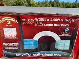 (1) NEW Gold Mountain 20' X 40' Container Shelter Kit