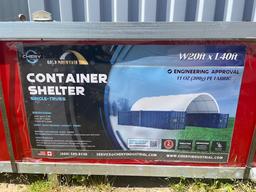(1) NEW Gold Mountain 20' X 40' Container Shelter Kit