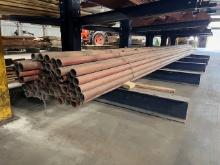 Apx. 55 Sticks Of 2in X 30ft Metal Pipe