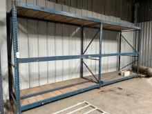 (2) Sections Of Blue Pallet Racking ( Racking Only Contents Sell Separate )