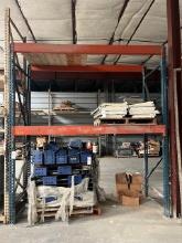 Section Of HD Orange & Blue Pallet Racking ( Racking Only )