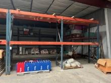 (2) Sections Of HD Orange & Blue Pallet Racking ( Racking Only )