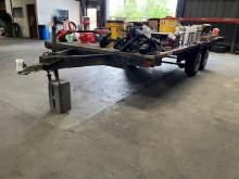 Apx. 18ft Flatbed Trailer N/T ( Trailer Only Contents Sell Separate )
