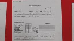 (2109863) CAT 3512 DIESEL ENGINE SN & HRS- SEE ENGINE REPORT, OWI C-300-100