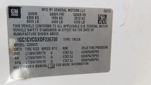 (X)(83352) (110) 2013 CHEVROLET 2500 CREW CAB, 2WD VIN- 1GC1CVCGXDF236708,