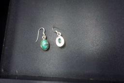 Sterling Silver Turquoise Stone Earrings