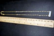 Sterling Silver Gold-Toned Bar Necklace
