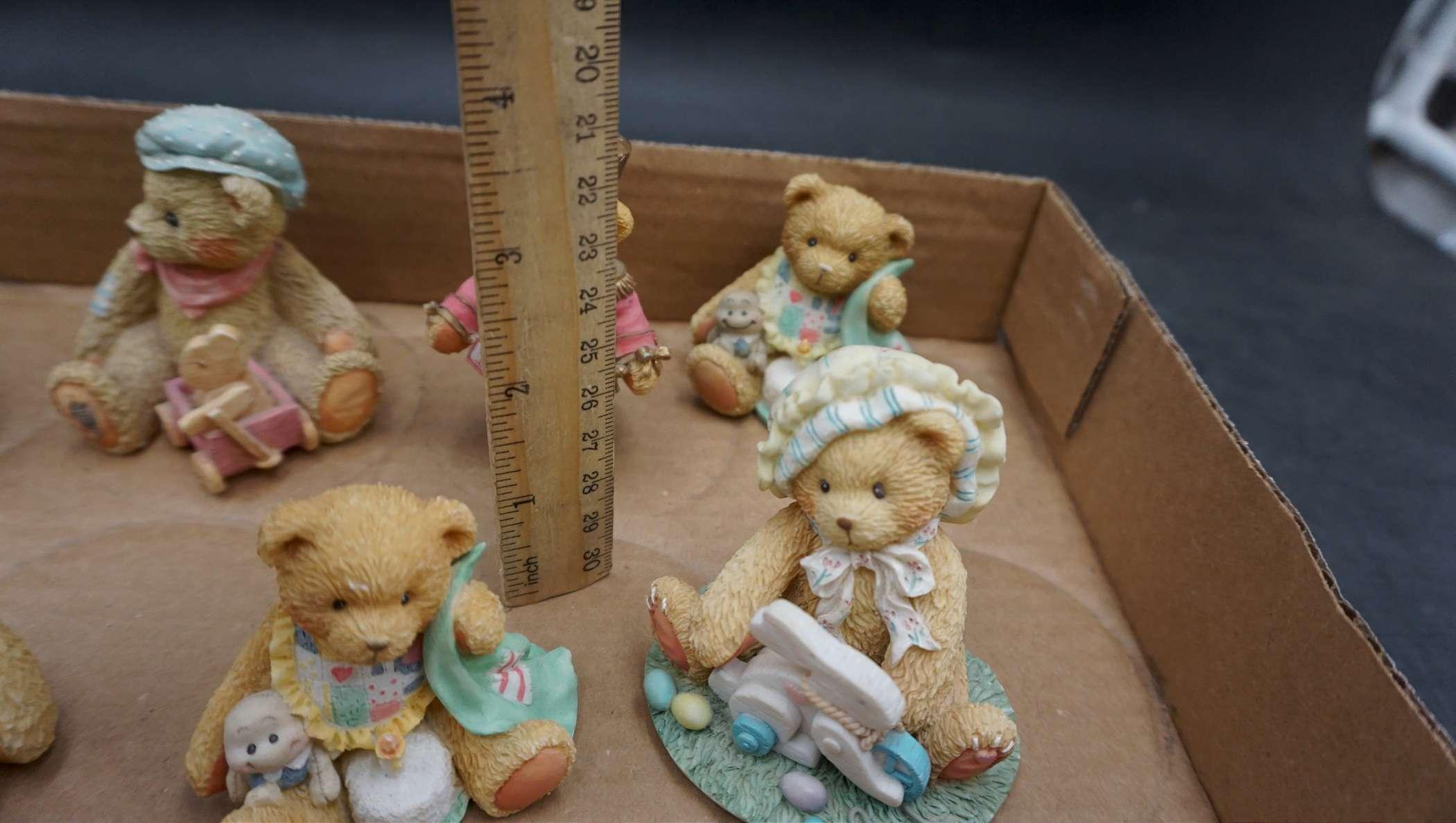 6 - Bear Figurines & 1 Bear Ornament