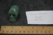 Hand Carved Jade Skull