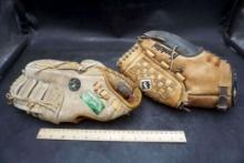 2 - Baseball Gloves (Franklin & Sportsman)