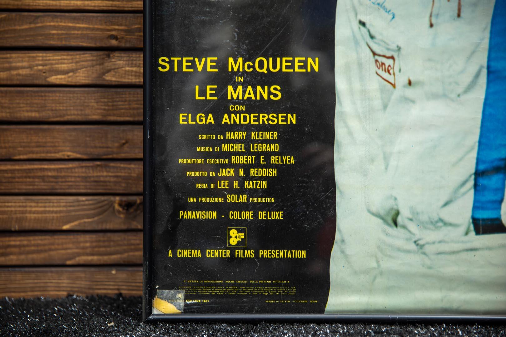 Le 24 Ore di Le Mans - Steve McQueen Movie Poster - Framed
