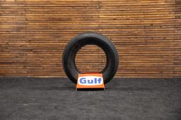 Gulf Gas Tire Holder with Vintage Whitewall Tire