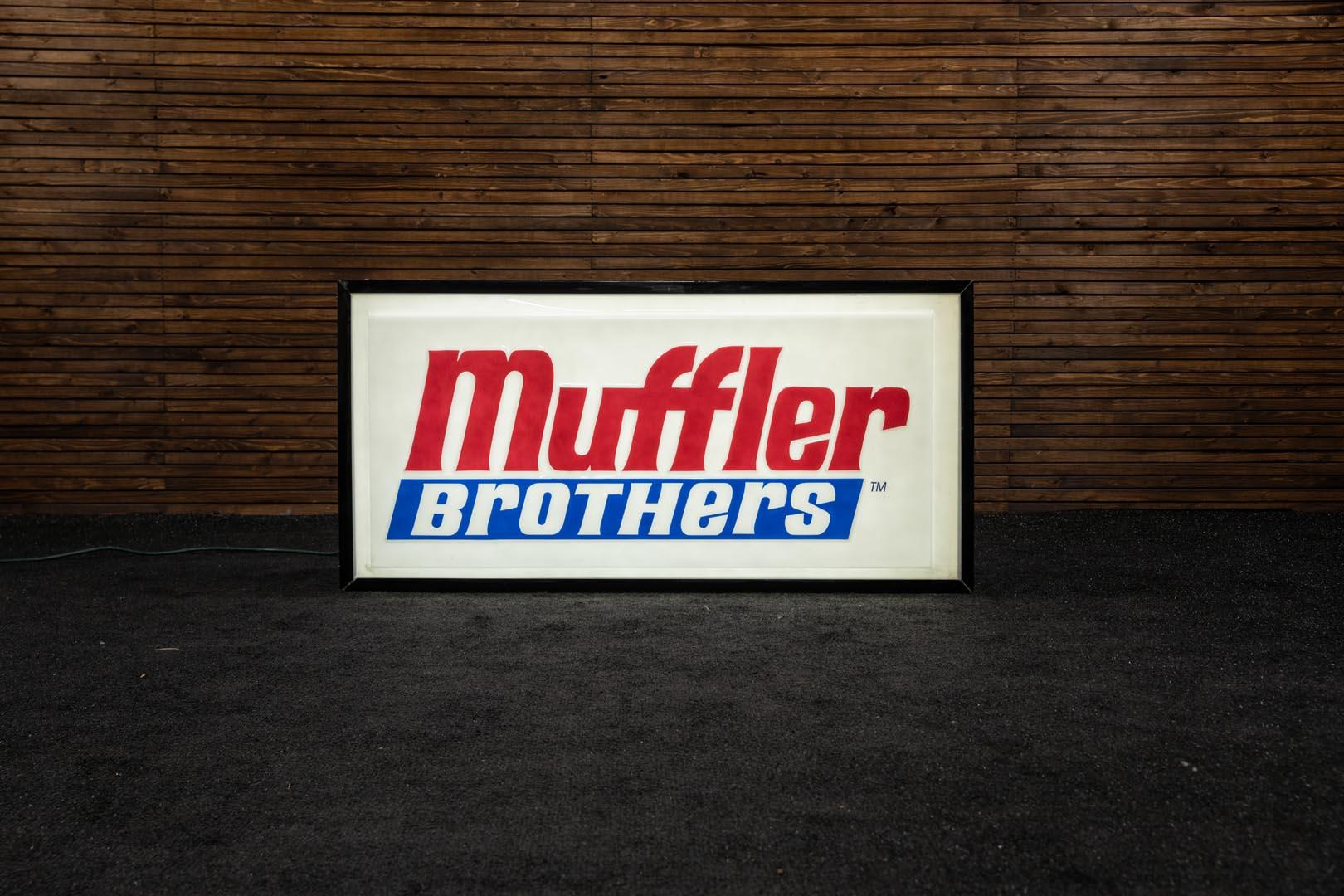 Muffler Brothers Single-Sided Lighted Sign