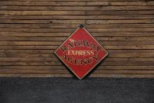 Original Railway Express Double-Sided Sign