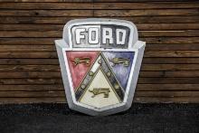1950s Ford Keystone Shield Logo Sign