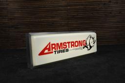 Armstrong Tires Double-Sided Lighted Sign
