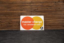 Master Charge Double-Sided Tin Sign with Hanger