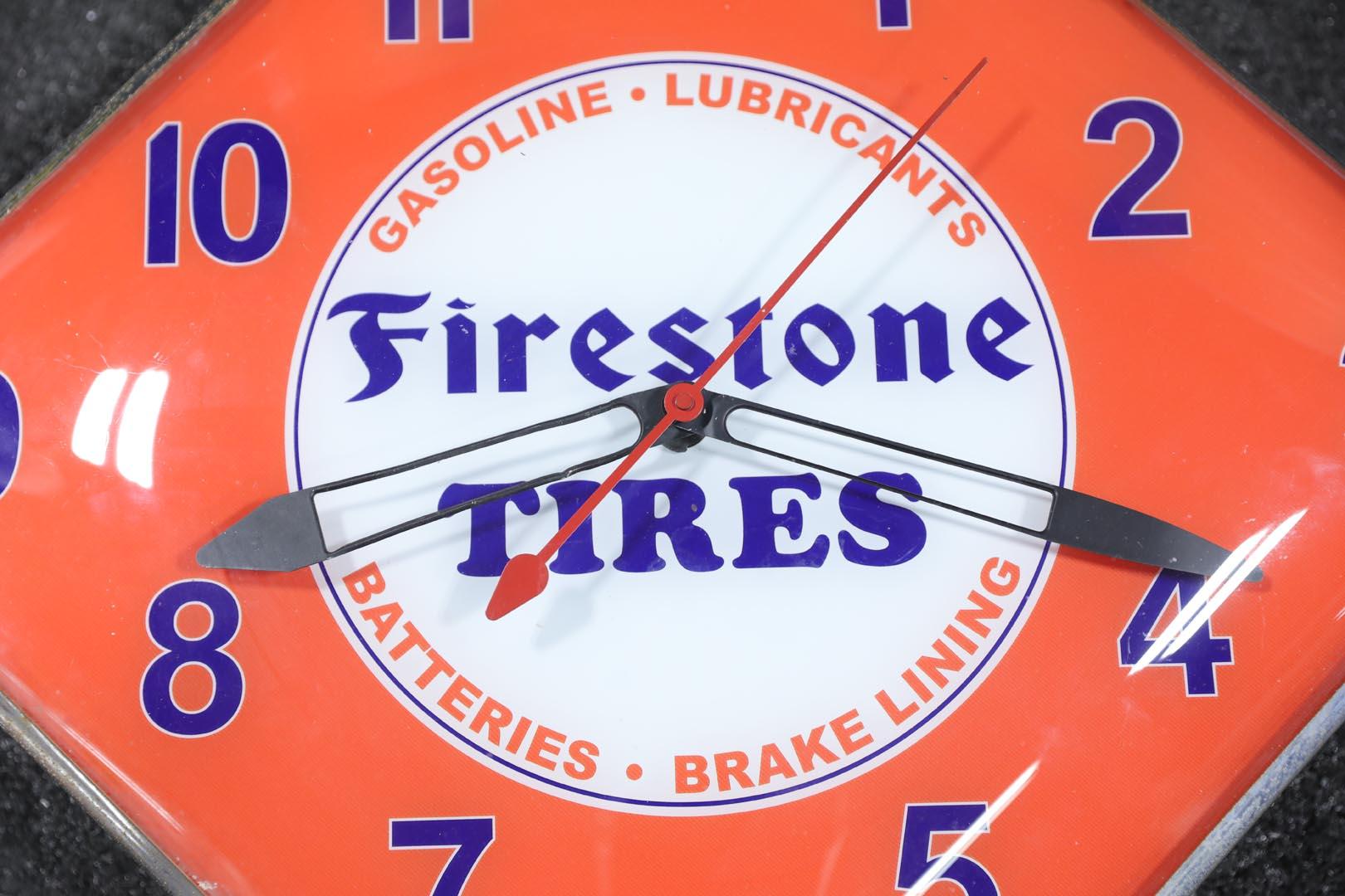 Firestone Tires Pam Lighted Clock - Replacement Face