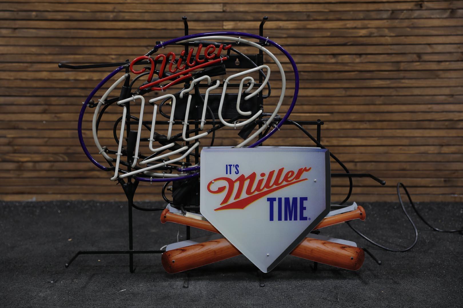 Miller High Life Baseball Neon Lighted Sign