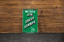S&H Green Stamps Double-Sided Porcelain Sign with Hanger