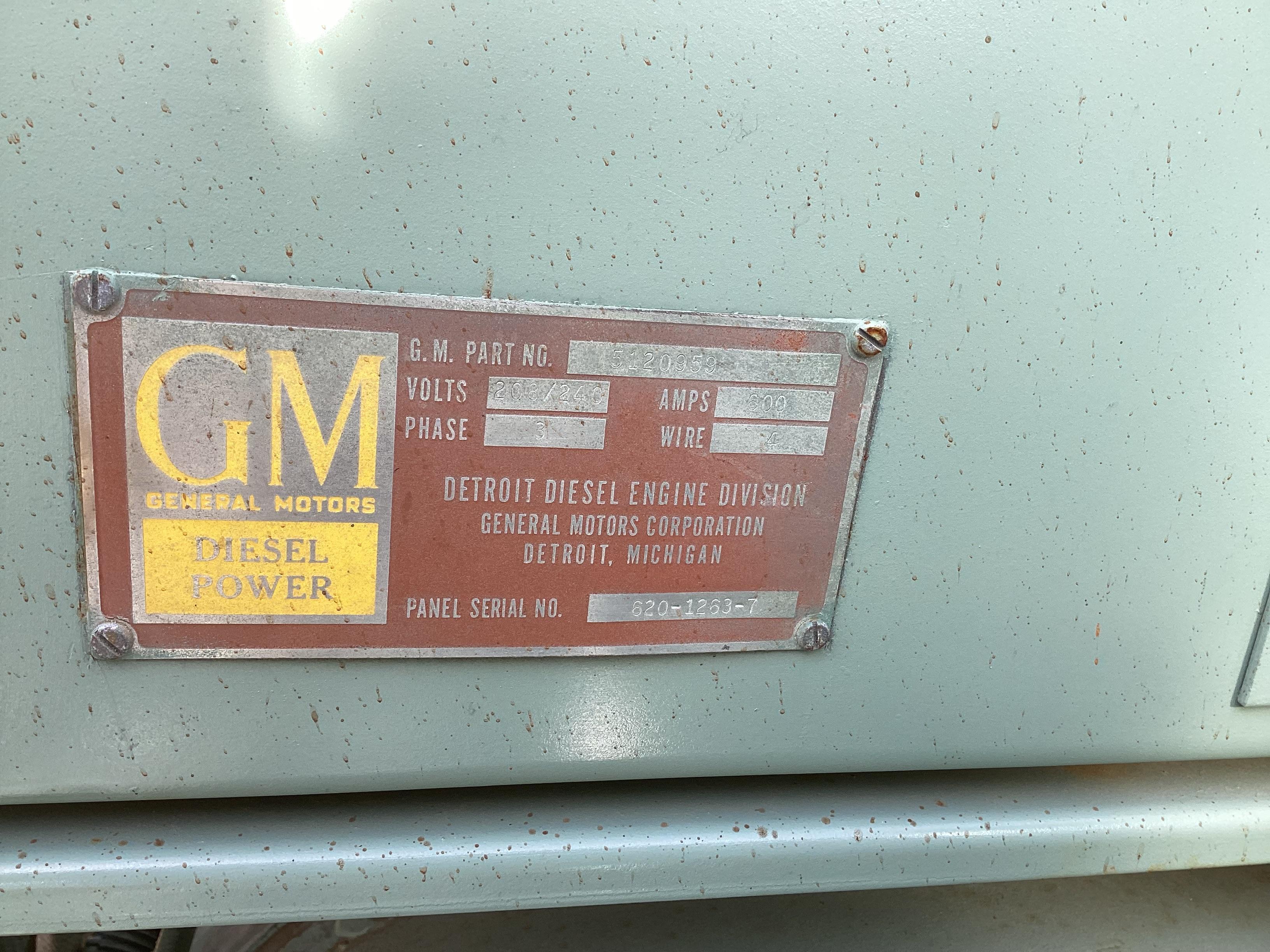 General Motors Generator 100 Kw