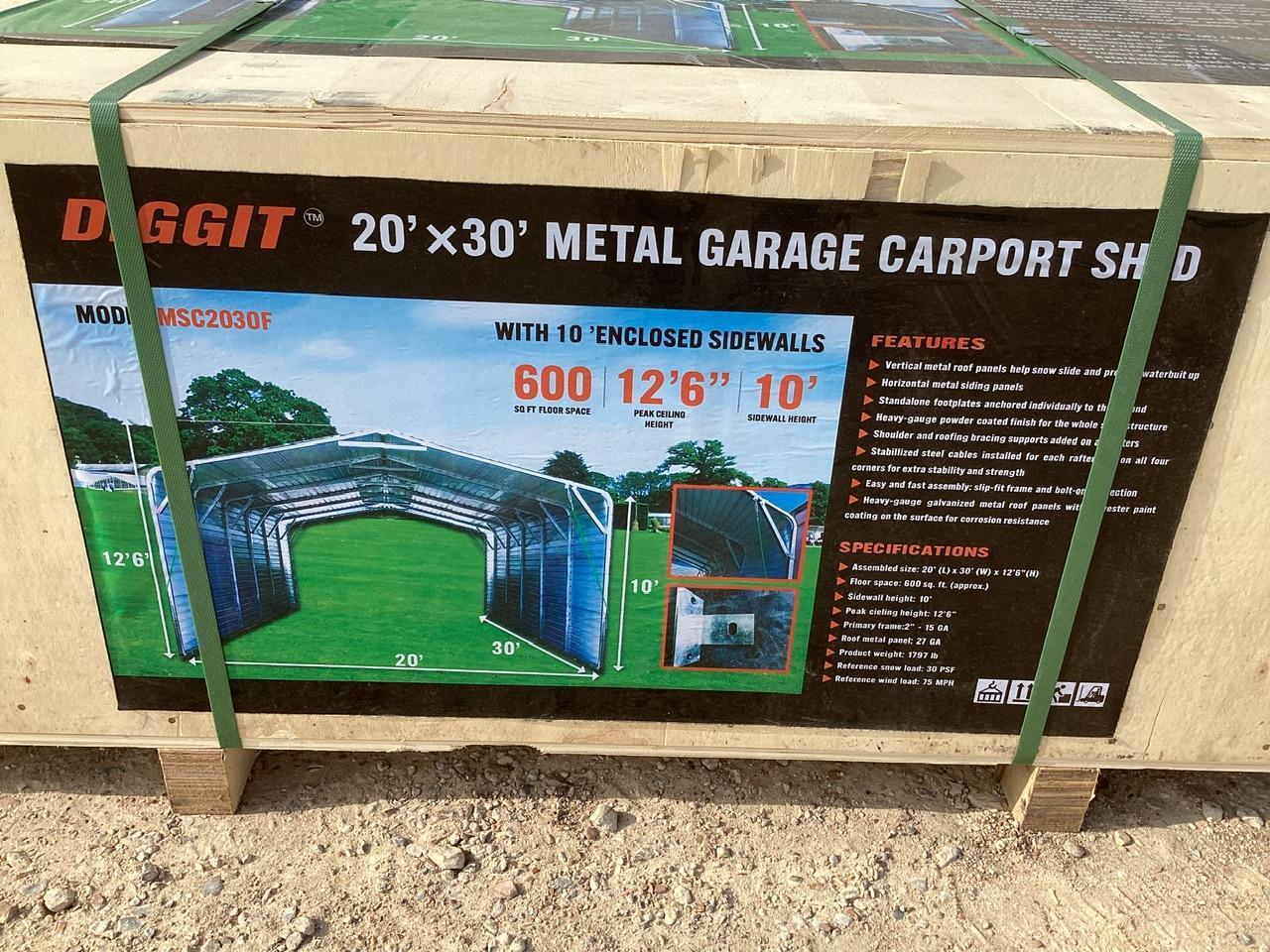 Metal Garage Carport Shed 20?x30?