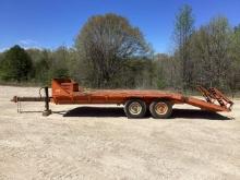 Double Axle Pintle Hitch Pull Behind Trailer