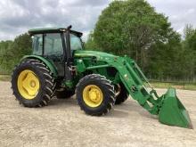 2021 John Deere 6105E Tractor W/ JD H310 Loader