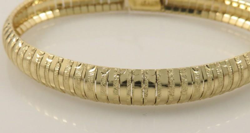 14K Gold Omega Bracelet-16.1g