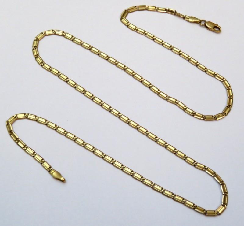 14K Yellow Gold Ornate Chain Necklace 6.7g