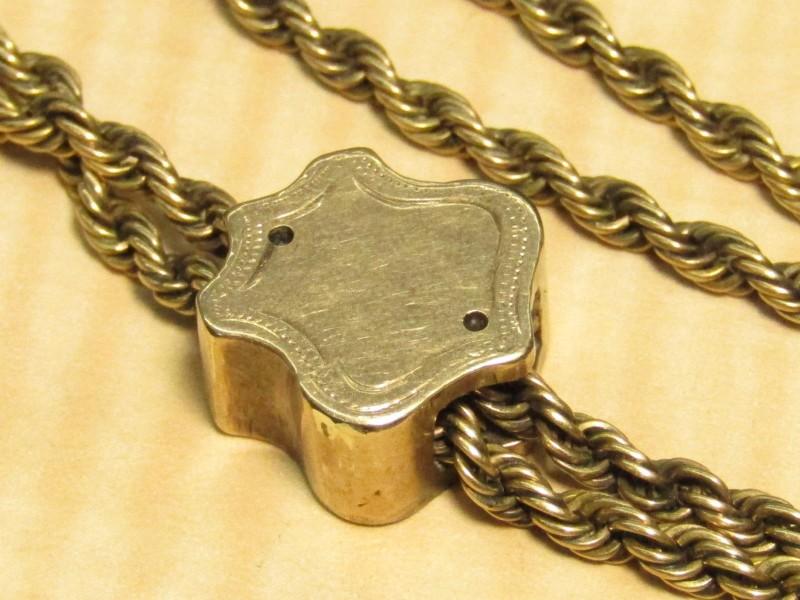 14k Yellow Gold Pocket Watch Chain