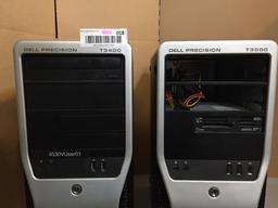 Dell Precision T3400 & T3500 Tower Workstations Computers 2pcs