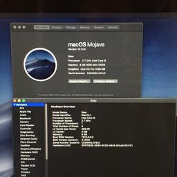 APPLE iMac A1418 Core i5 2.7GHz 8GB 1TB Mojave 10.14.5 WiFi BT 21.5" SMALL SCREEN DAMAGE