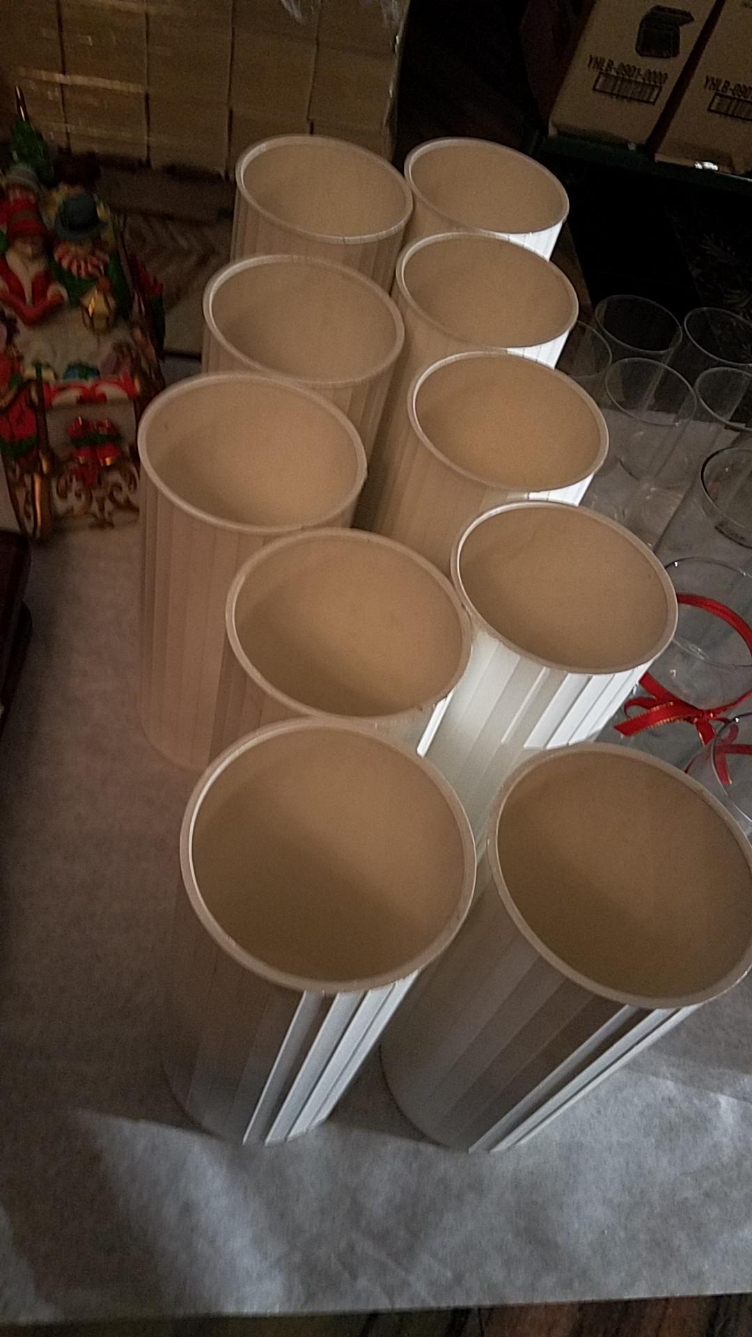 10" x 5" Plastic Vases