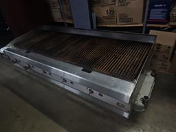 Stainless steel Char gas grill 6' with legs 6 burners