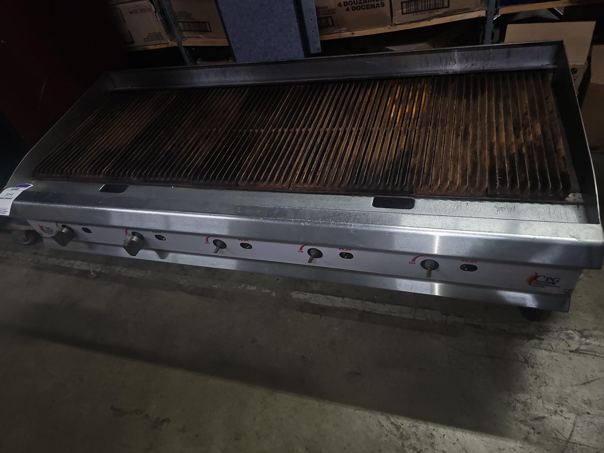 Stainless steel Char gas grill 6' with legs 6 burners