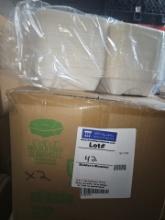 Molded fiber clamshell 6" x 6" x 3" (500ct per box sold per box)