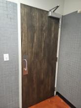 Wooden bathroom doors 3' x 7' high