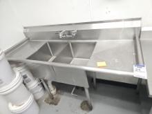 Double compartment sink 67" x 26"