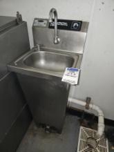 Krowne stainless steel hand sink with foot pedal 16" x 34"