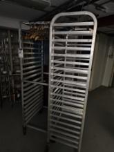 Aluminum sheet pan rack