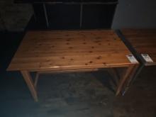 Wooden top table  54" x 30 3/4"