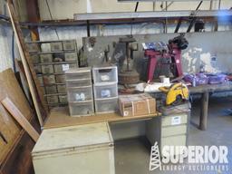 (15-101B) (2) Cabinets & Work Bench, 34"H x 55"W x