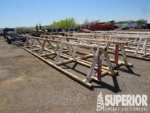 (15-93) (2) 42"H x 28'L Pipe Racks. Located In Yar