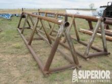 (16-23) (2) 52"H x 20'L Pipe Racks. Located In Yar