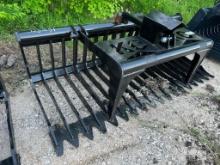 Unused Kit Containers 76in Skeleton Grapple Bucket Skid Steer Attachment [YARD 2]