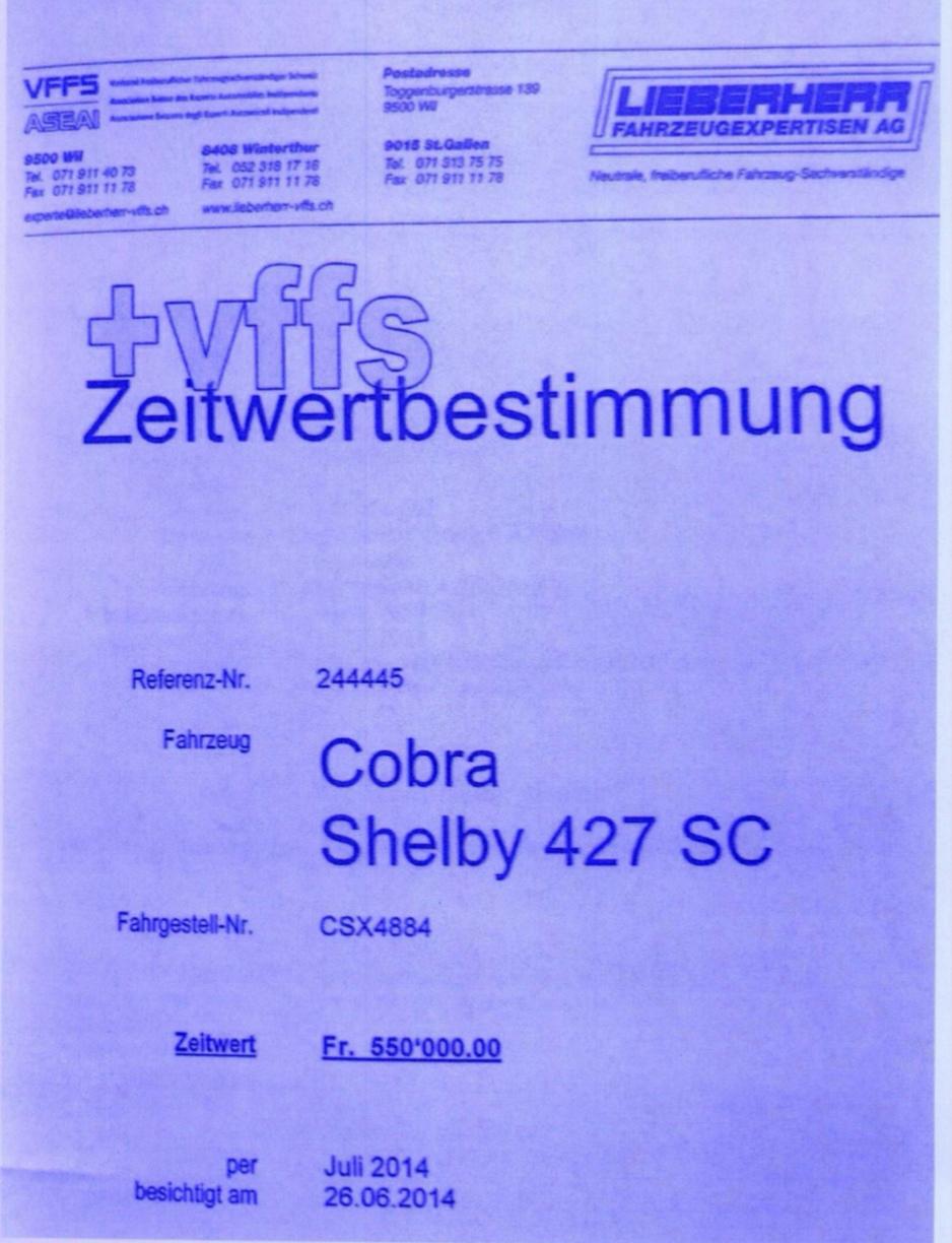 1965 Shelby Cobra 427  CS
