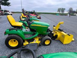 John Deere X485, Lawn tractor W/Deck, 47? Snowblower & rear Wheel Weights