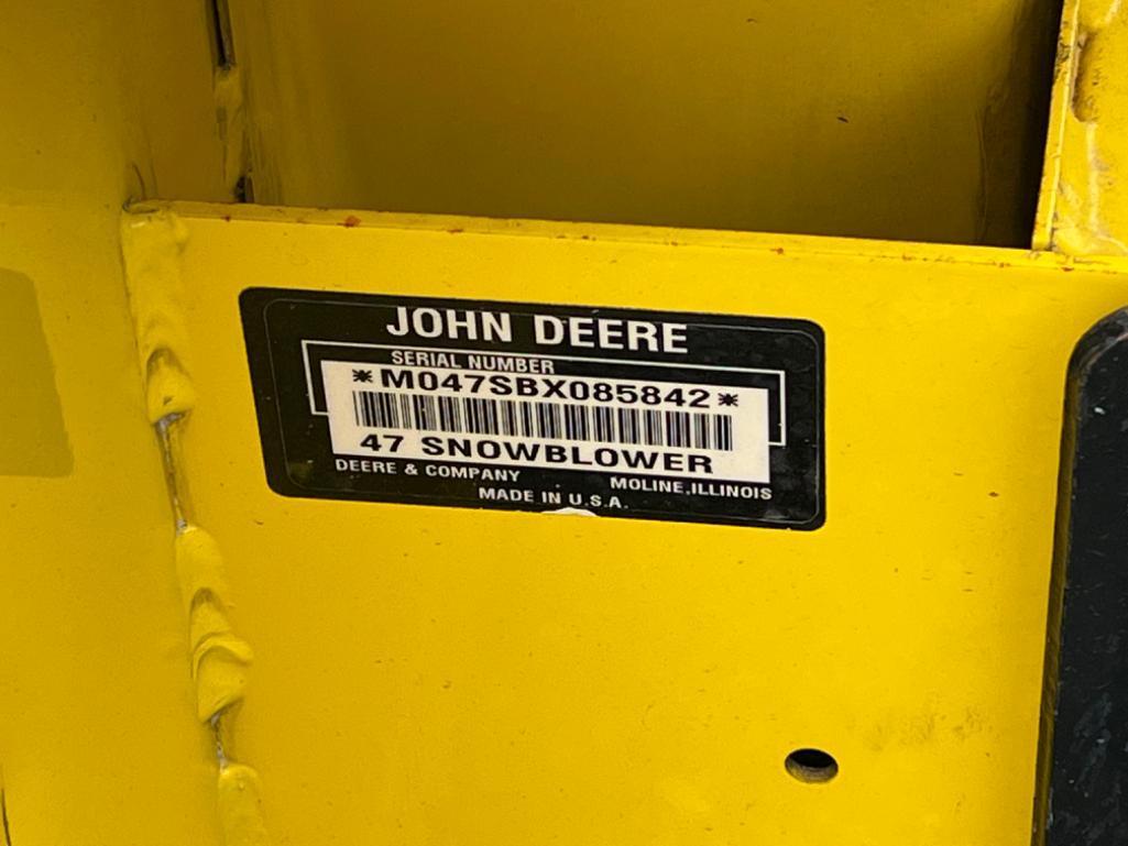 John Deere X485, Lawn tractor W/Deck, 47? Snowblower & rear Wheel Weights